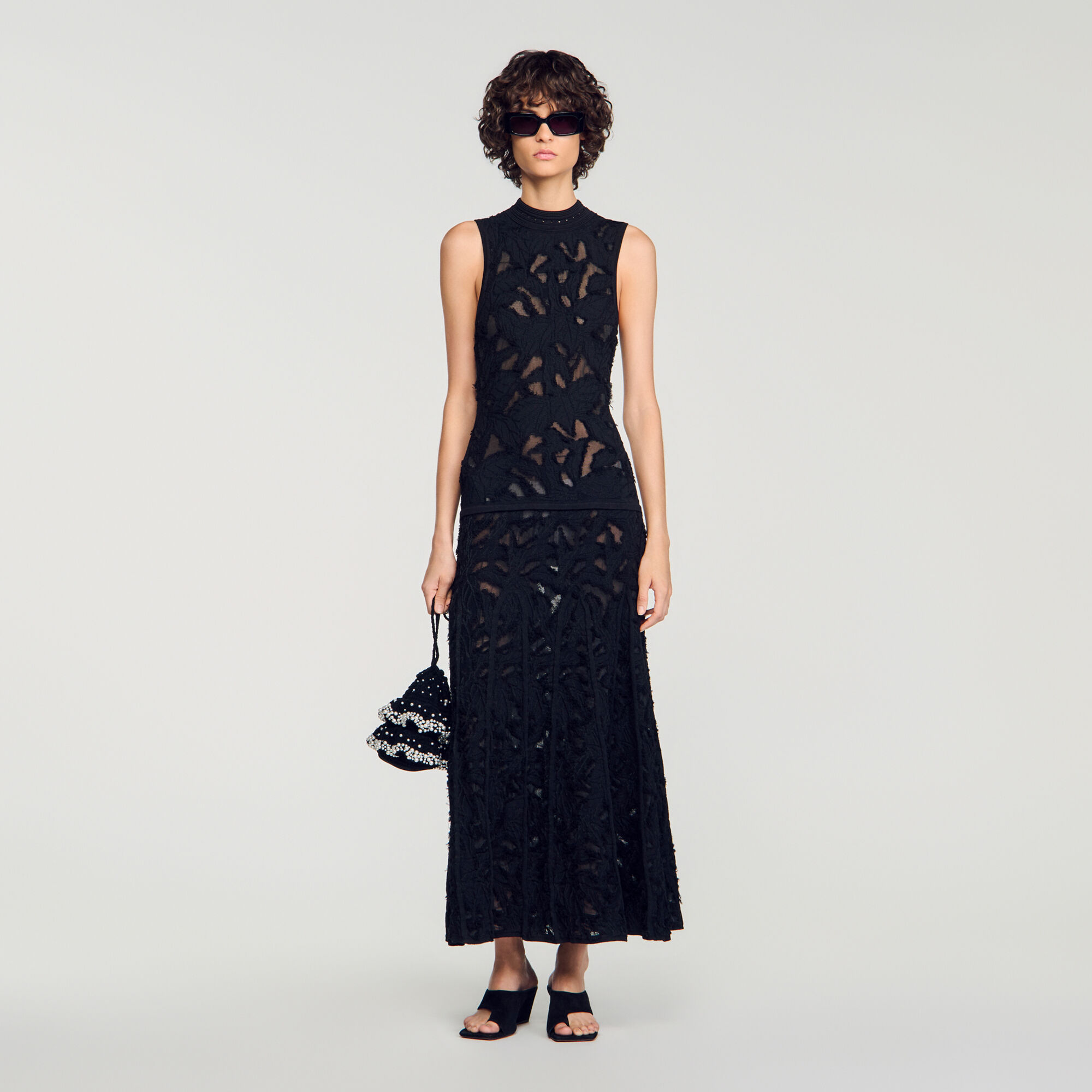 Beaded knit bag - Women | Sandro