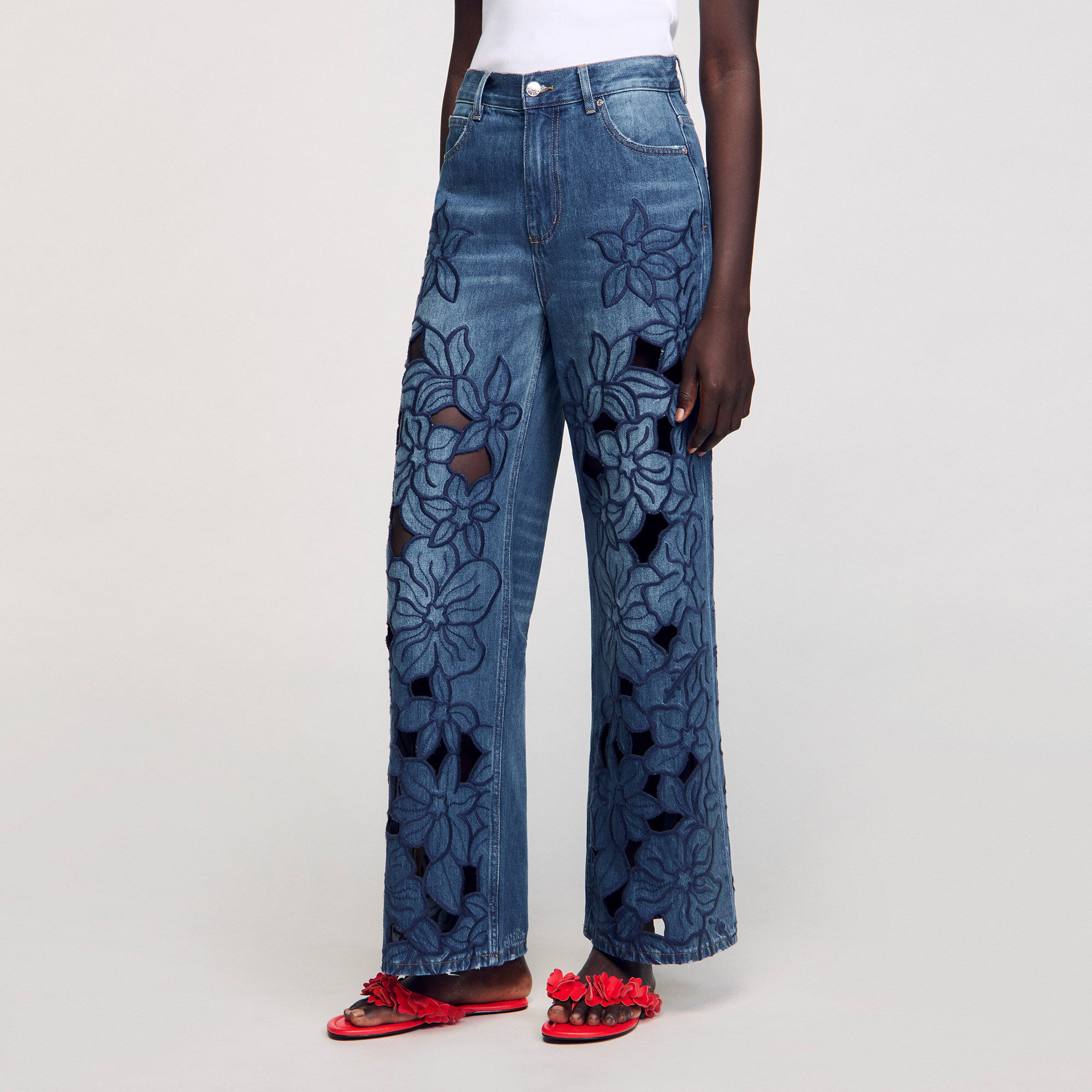 Embroidered jeans