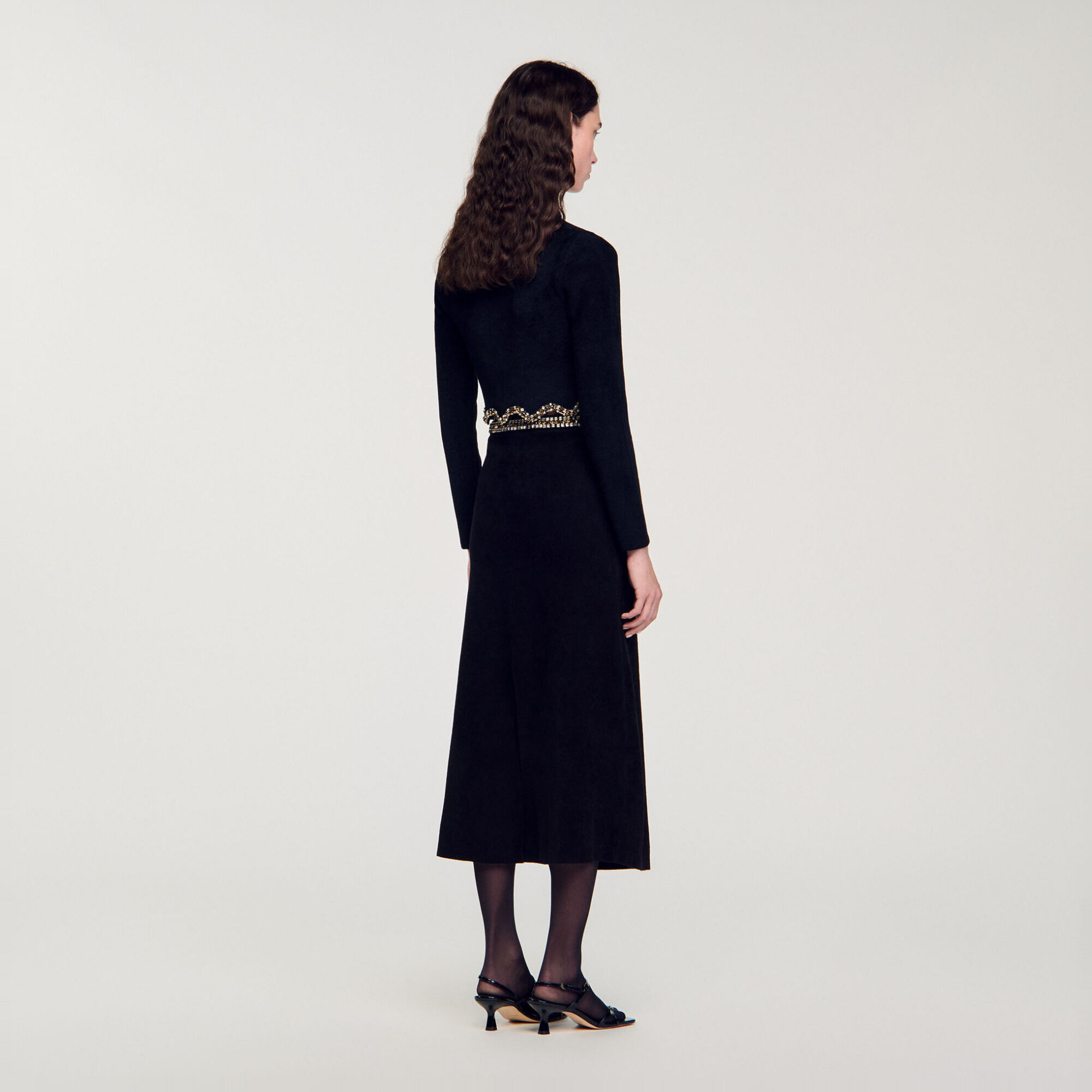 Short rhinestone skirt