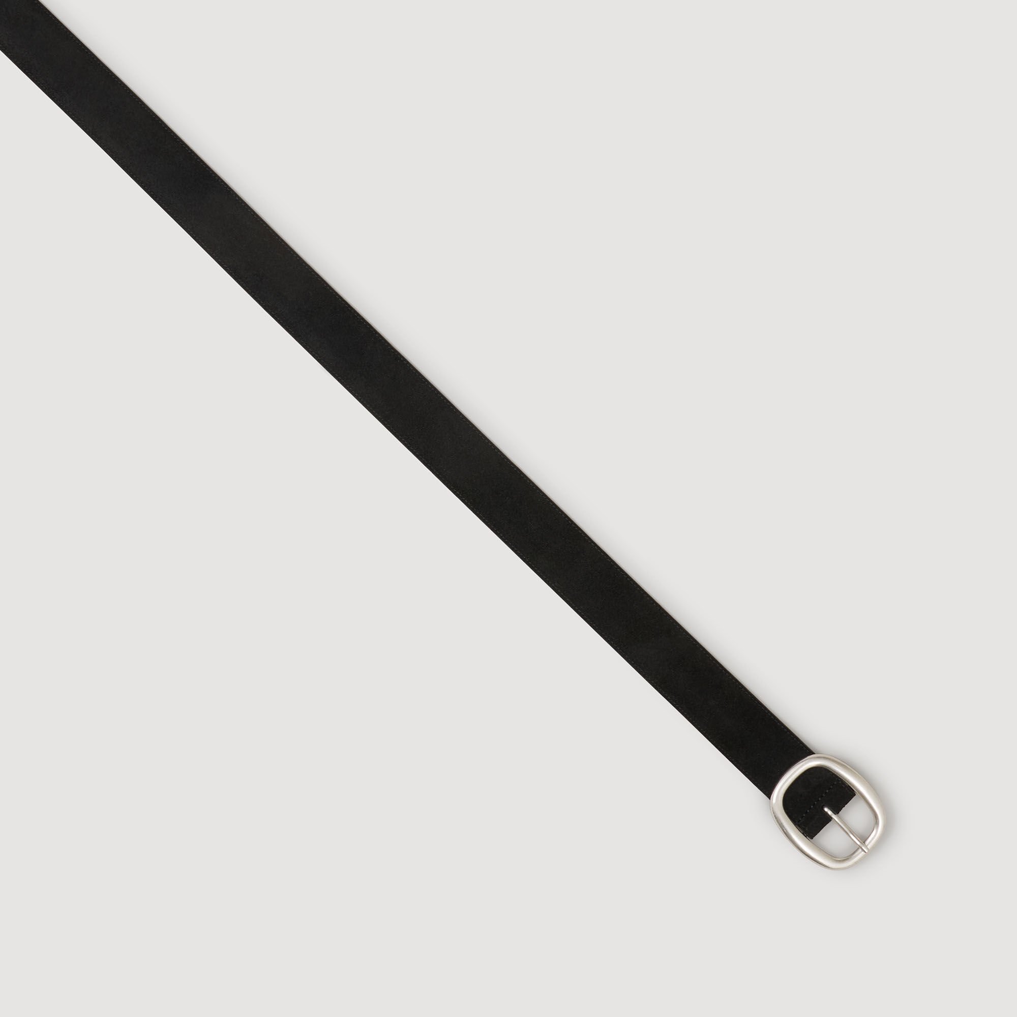 Wide leather belt