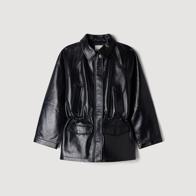 Smooth leather jacket