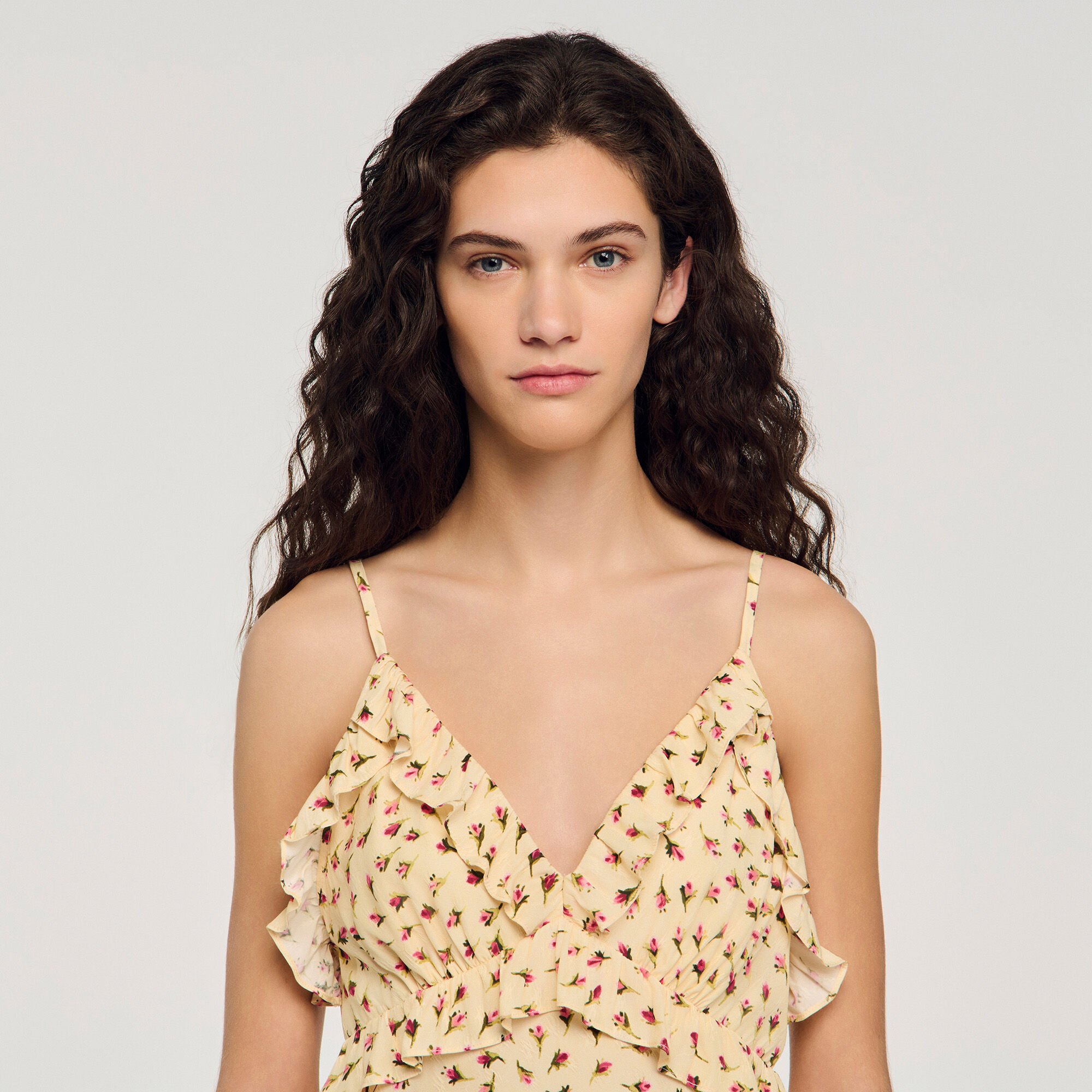 Flower print maxi dress