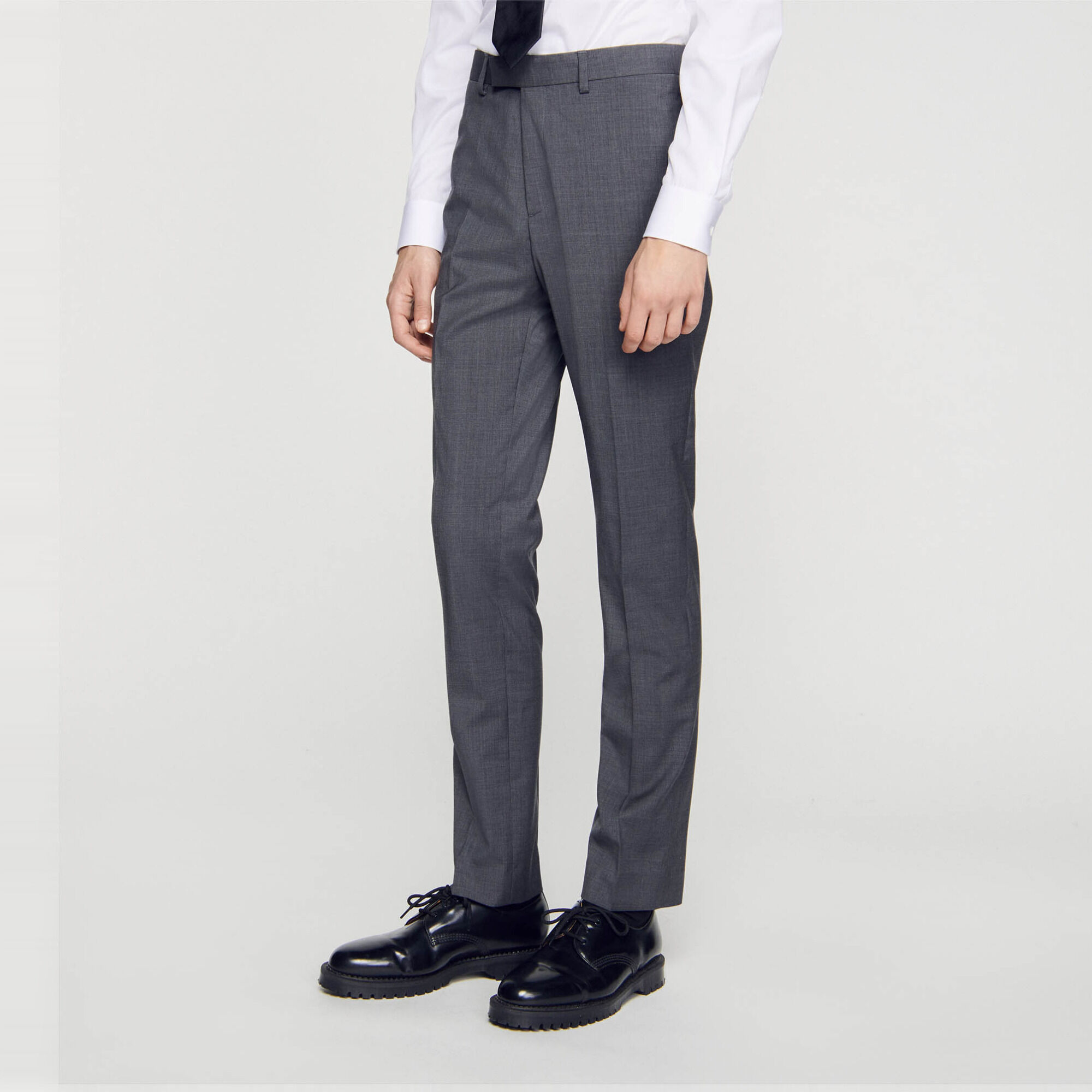 Wool suit trousers