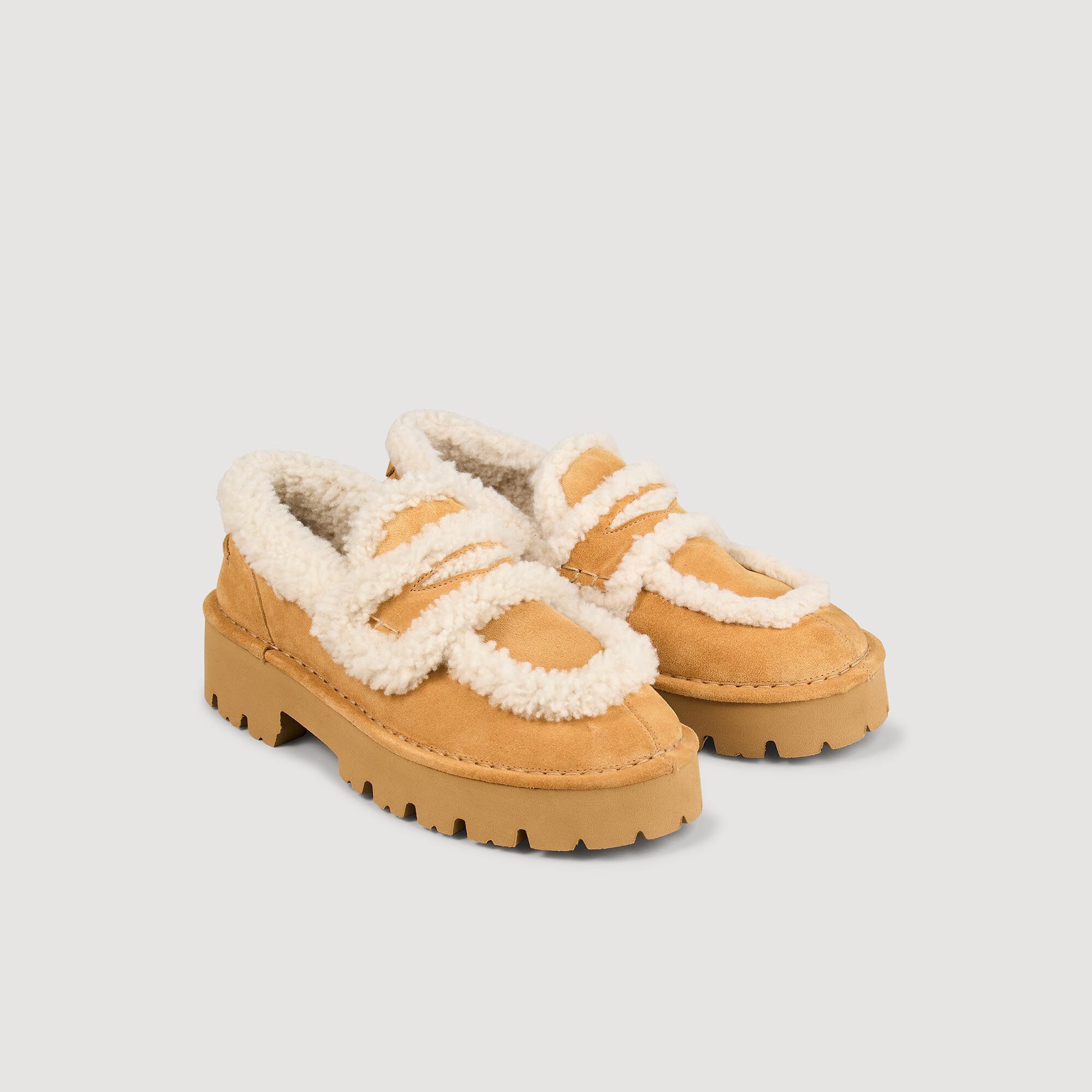 Shearling loafers