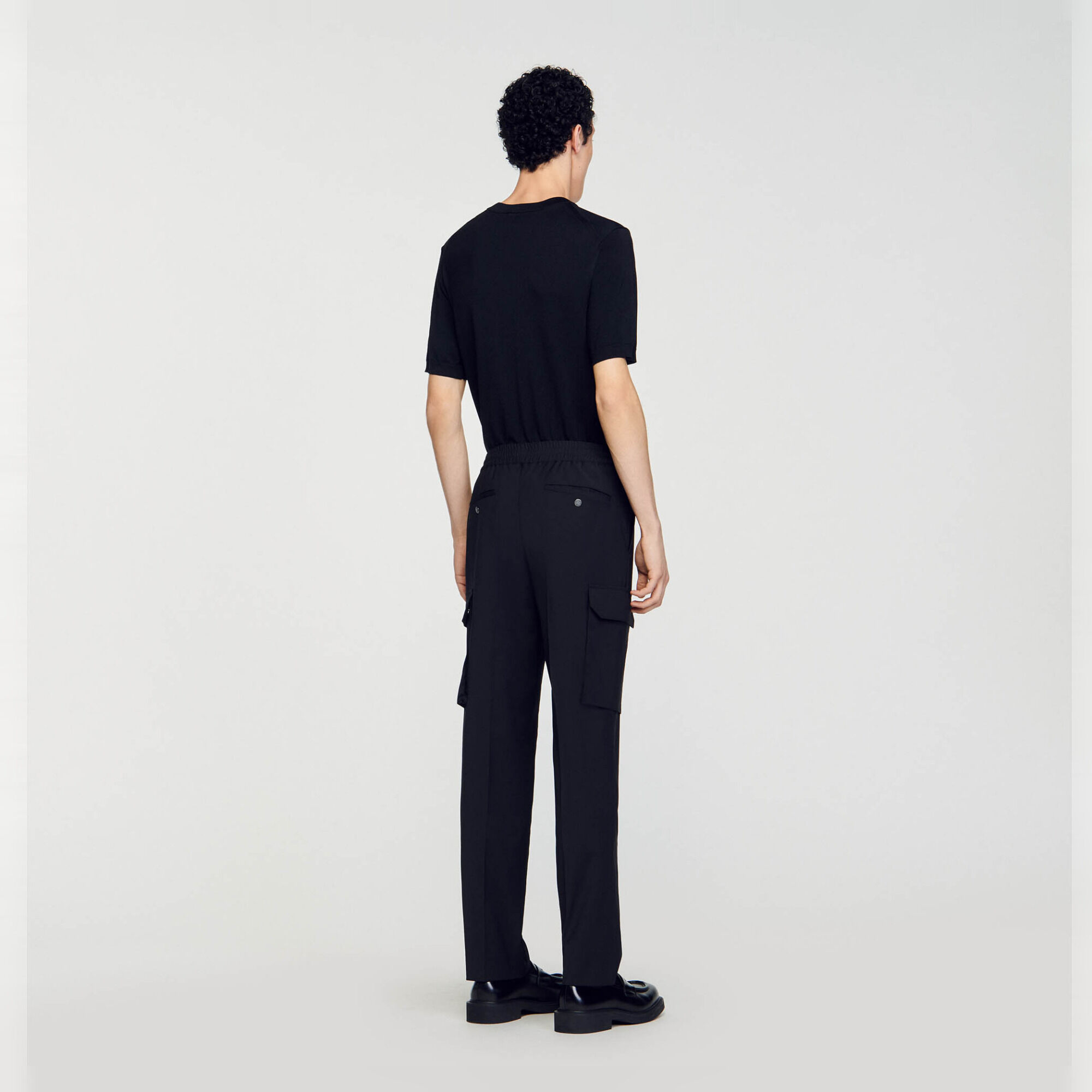 Elasticated cargo trousers