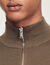 Wool jumper with zip collar