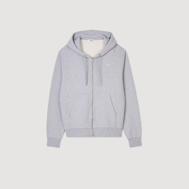 Men's embroidered organic cotton hoodie