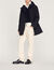 Fleece parka in technical fabric
