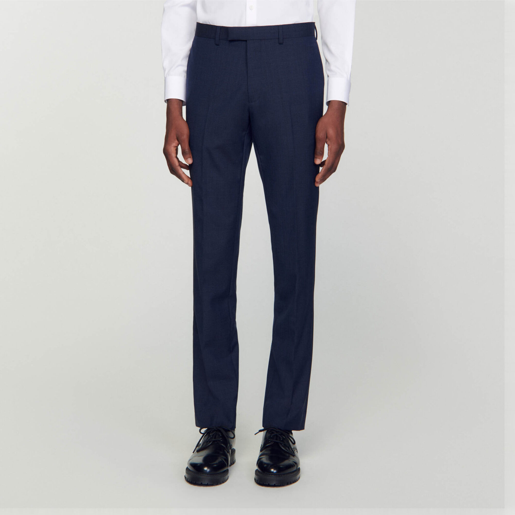 Wool suit trousers
