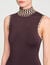 Fringed knit maxi dress