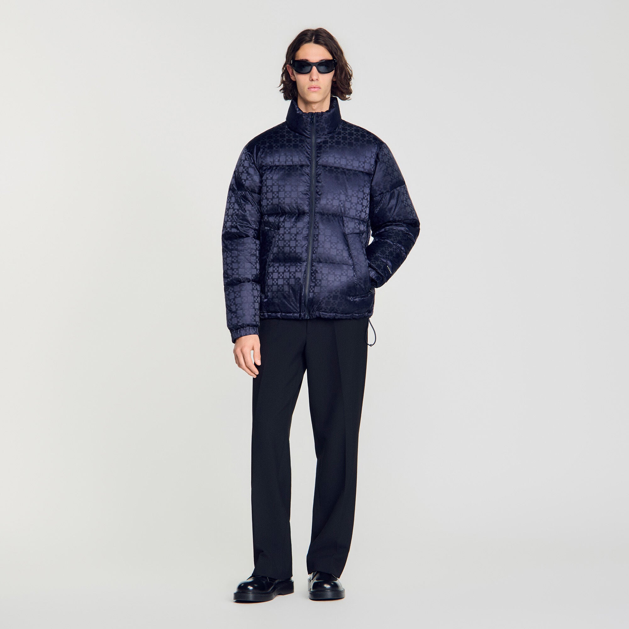 Water-repellent cross-motif puffer - Men | Sandro
