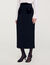 Tweed and velvet maxi skirt