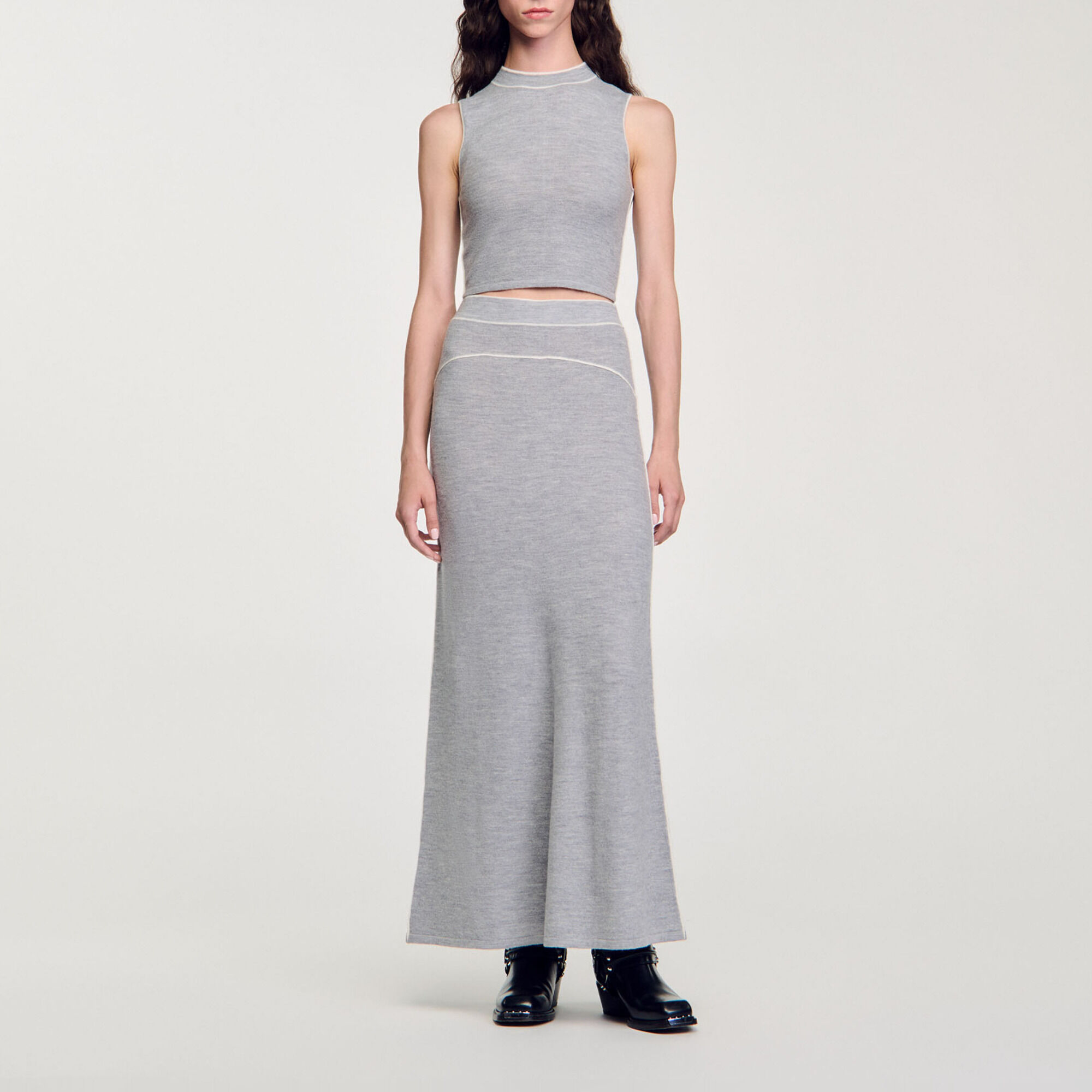 Long wool skirt - Women | Sandro