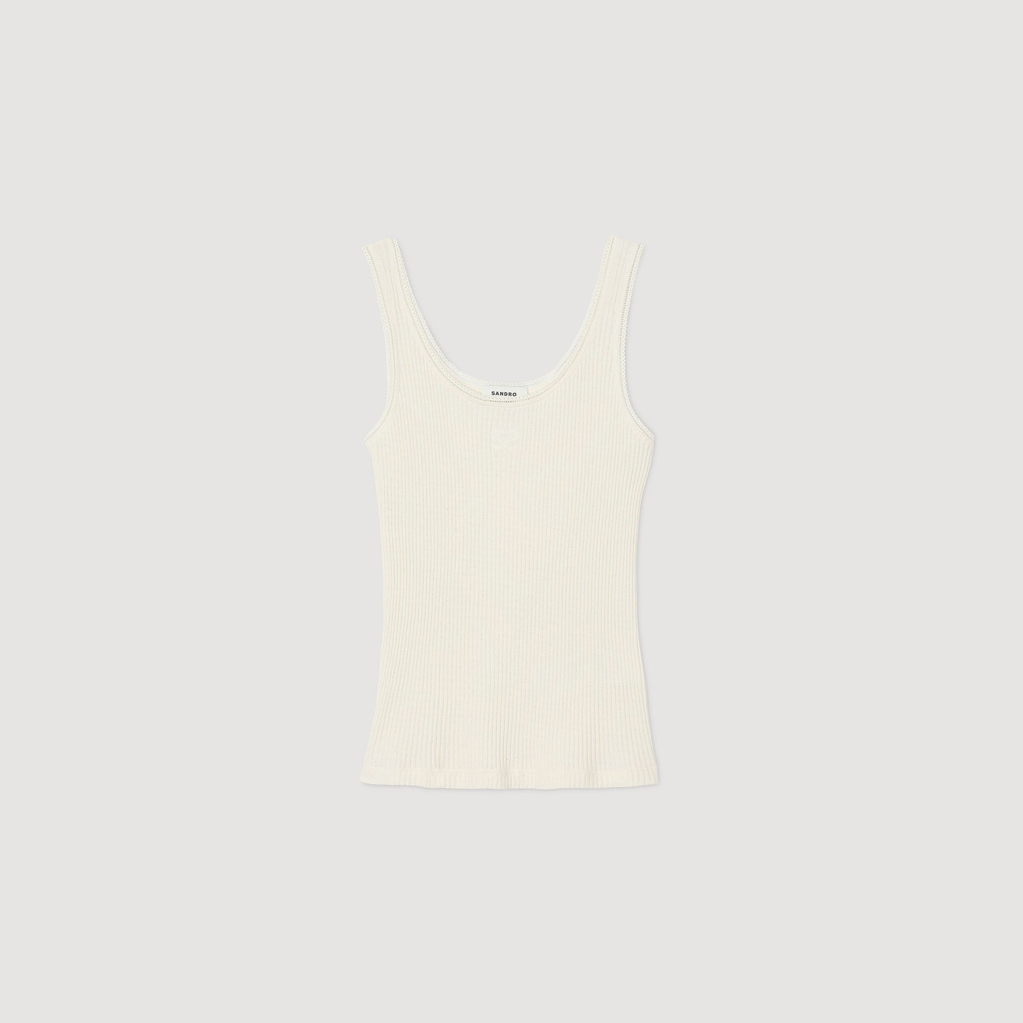 Rib knit vest top