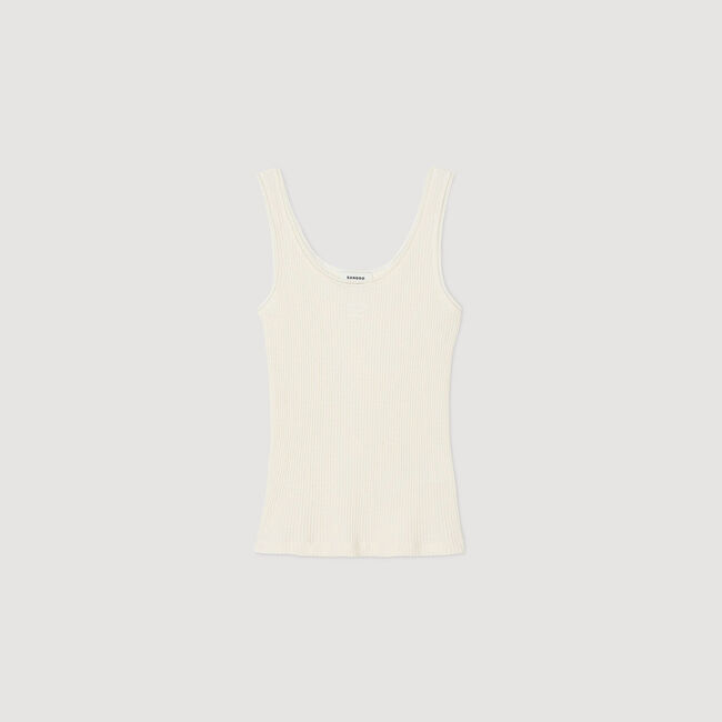 Rib knit vest top