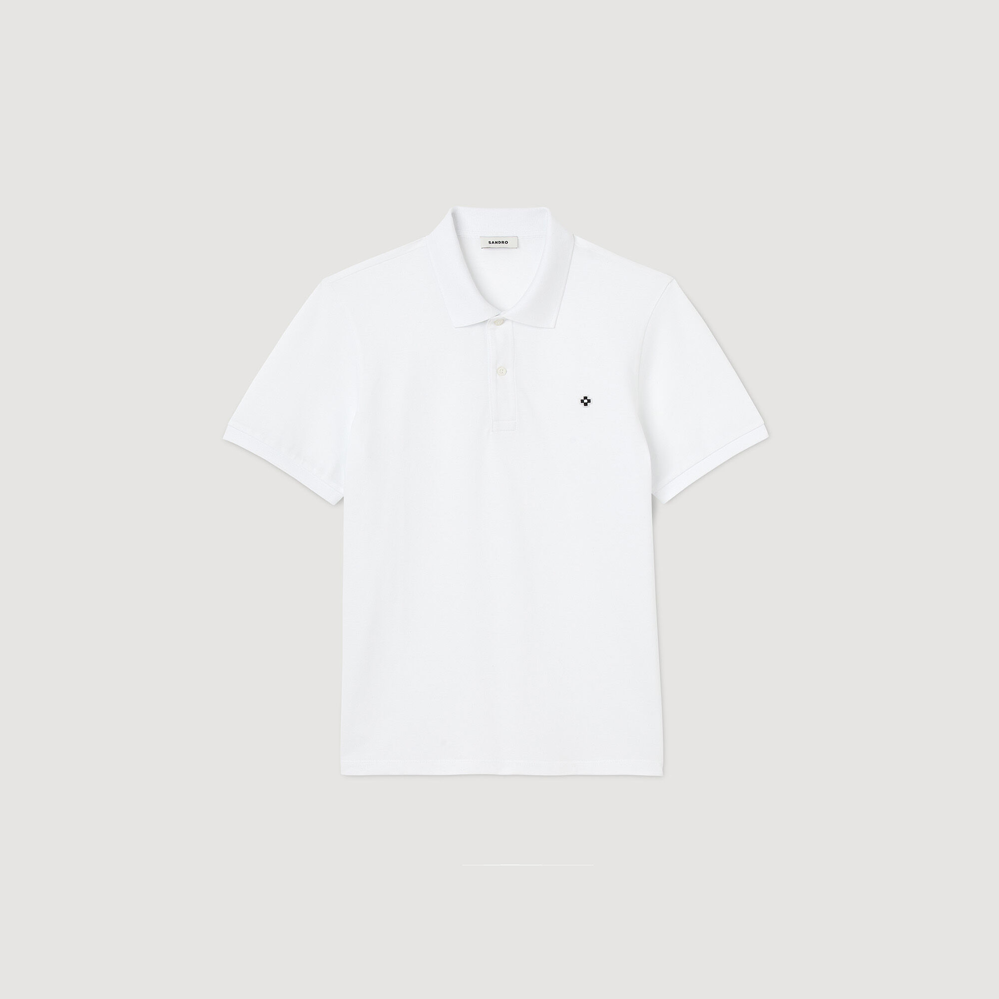 Polo shirt with Square Cross patch