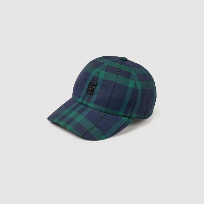 Checked cap