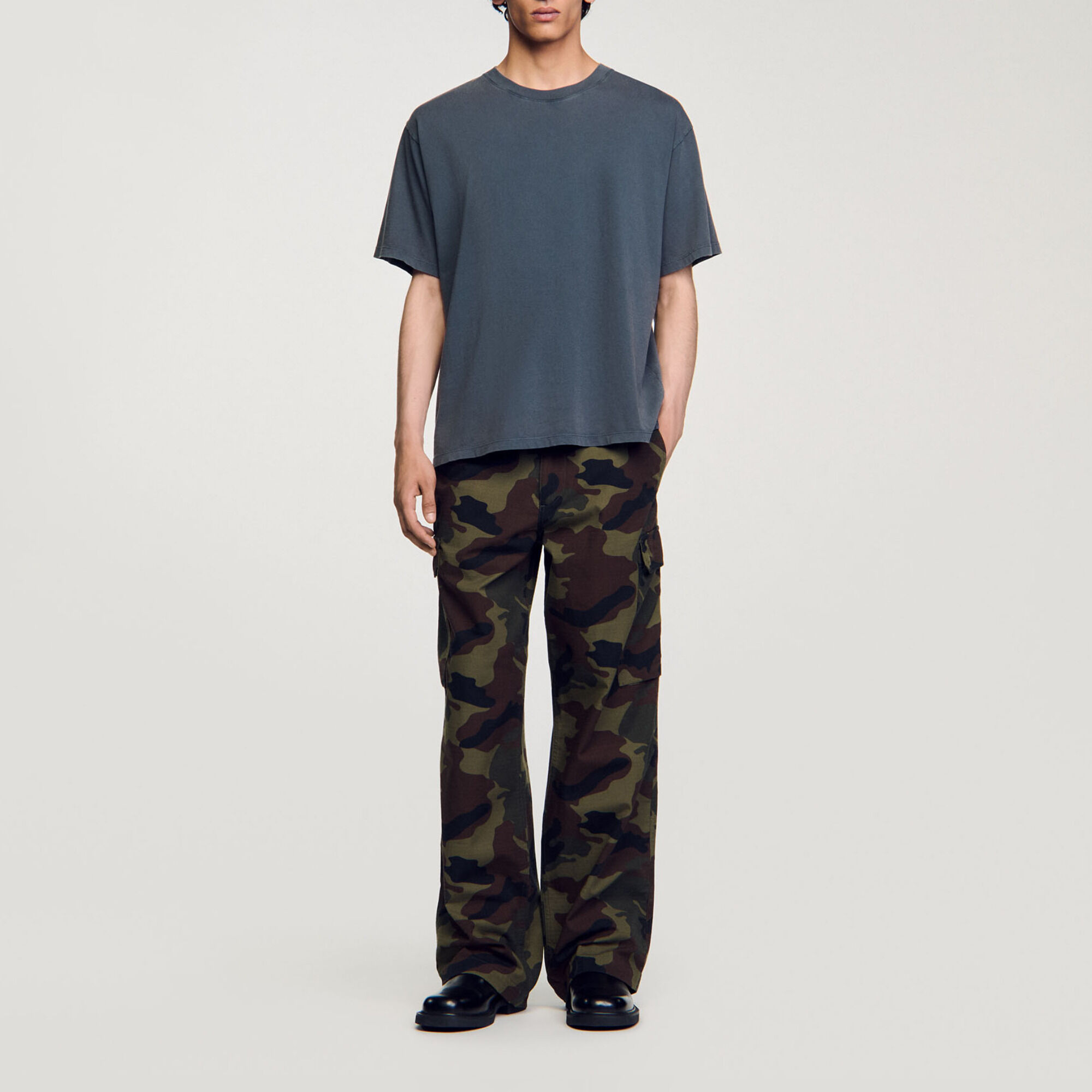 Faded-effect T-shirt