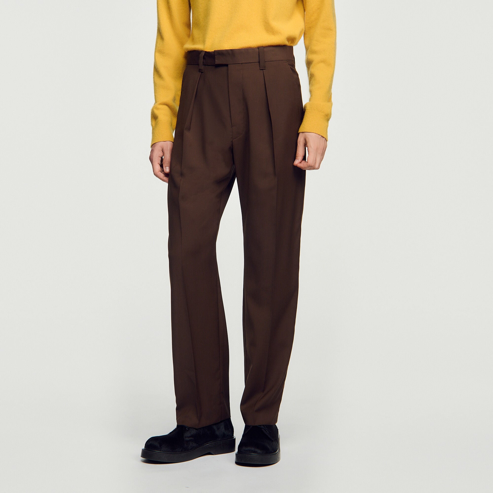 Wide-leg wool trousers - Men | Sandro