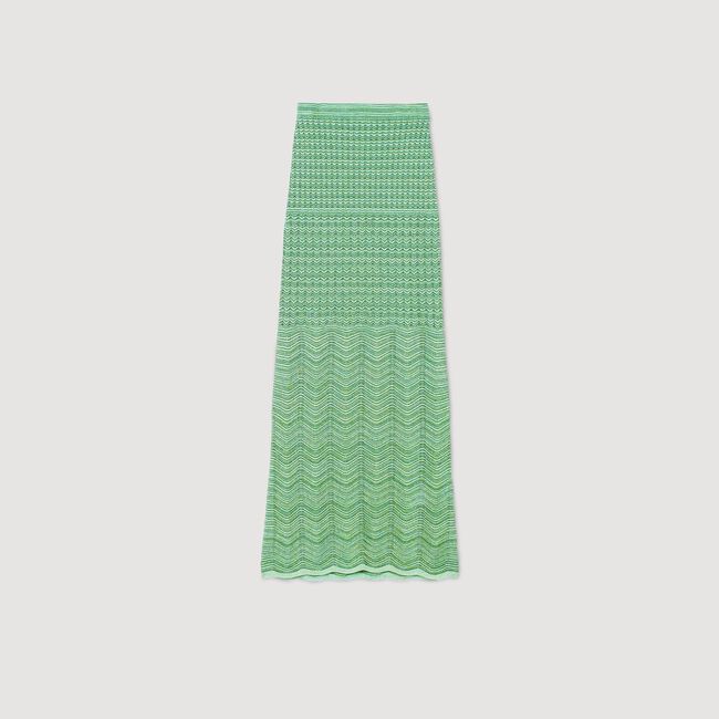 Long knit skirt