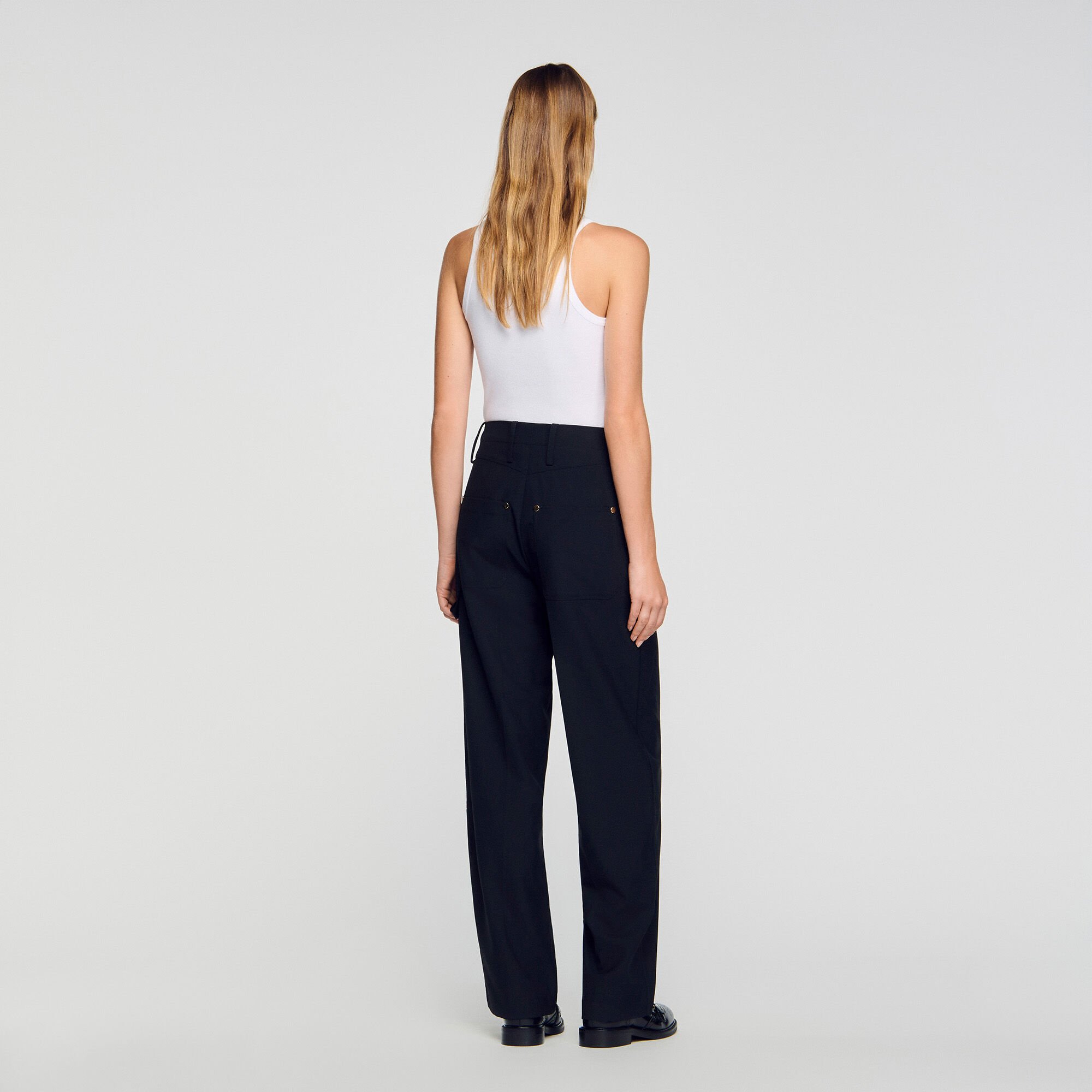 Studded floaty trousers