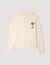 Wool jumper with flower detail