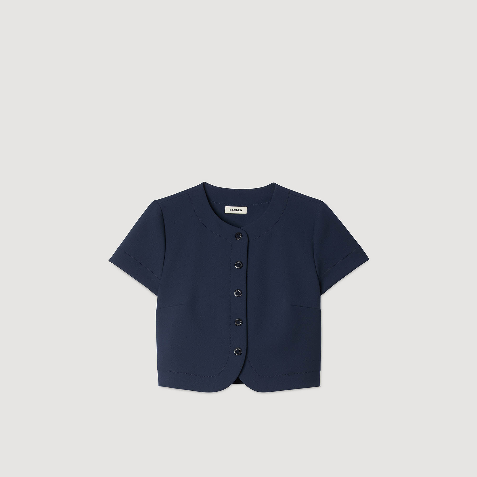 Buttoned crop top