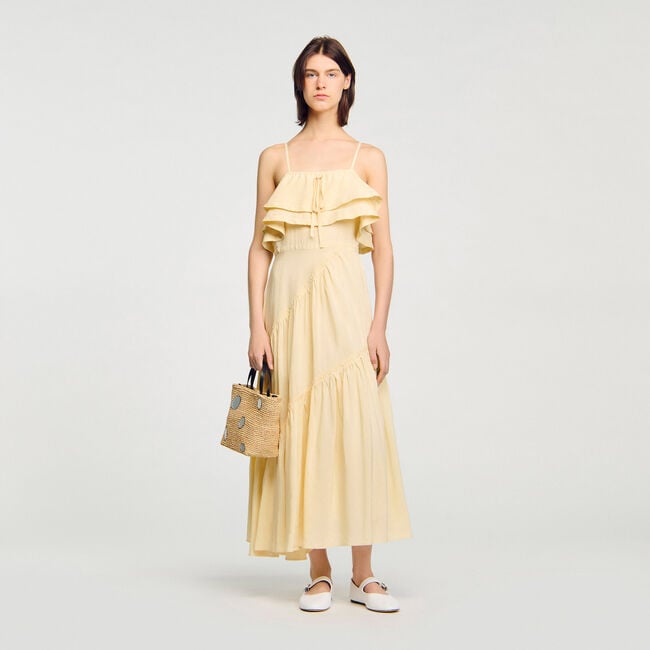 Ruffled maxi dress