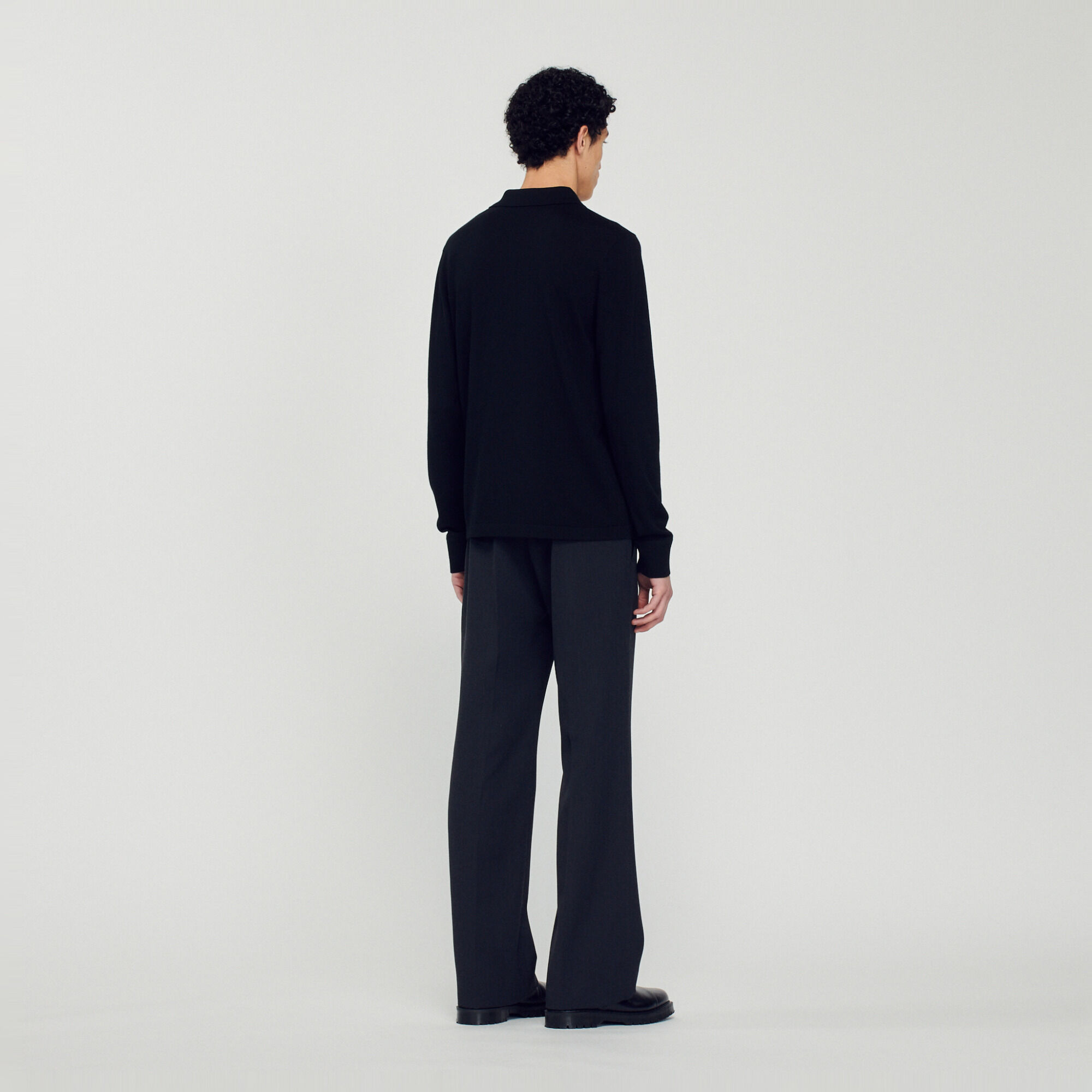 Knit polo jumper