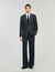 Wide wool suit jacket