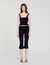 Ruffled capri pants