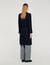 Long coat with satin lapels