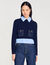 Cropped wool and cashmere jumper