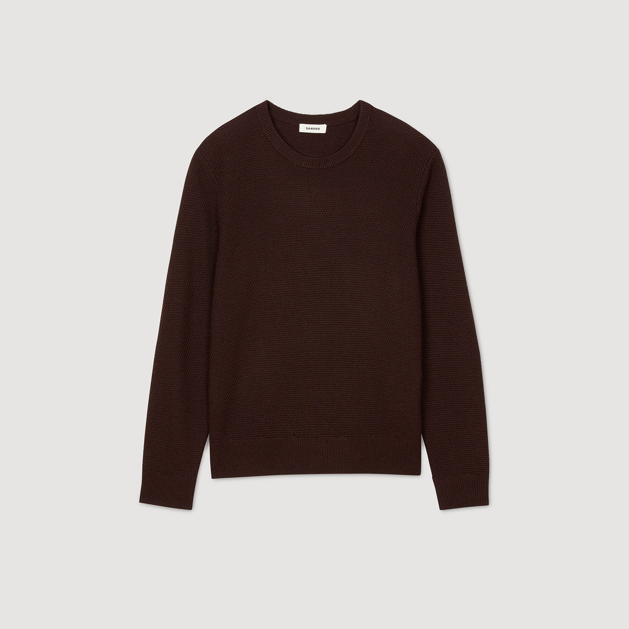 Textured knit jumper