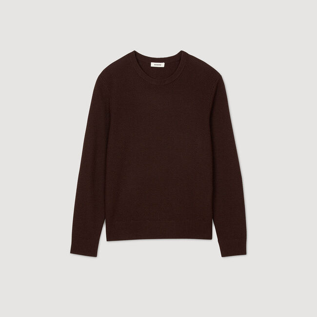 Textured knit jumper