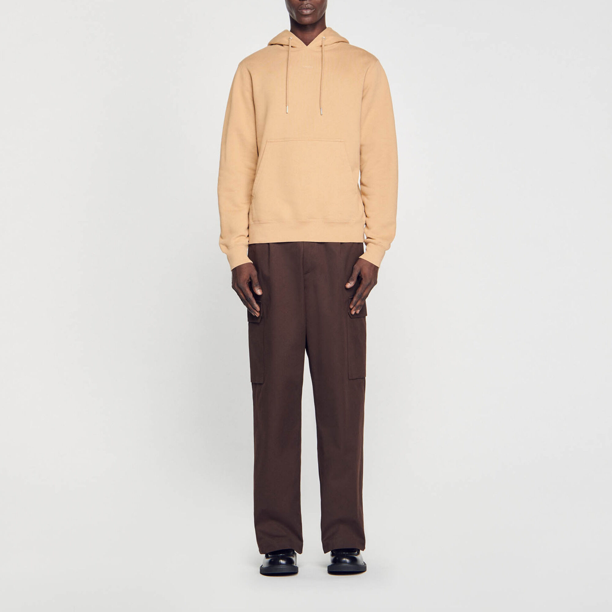 Men’s organic cotton embroidered hoodie