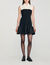 Short two-tone ruffled dress - Women | Sandro