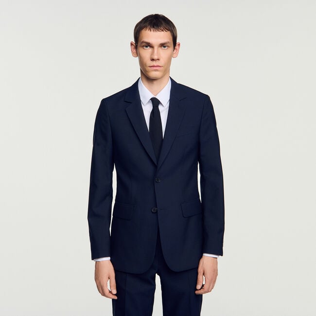 Virgin wool suit jacket - Men | Sandro