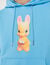 Rabbit print hoodie