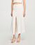 Pointelle knit maxi skirt