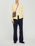 Floaty shirt with spread collar