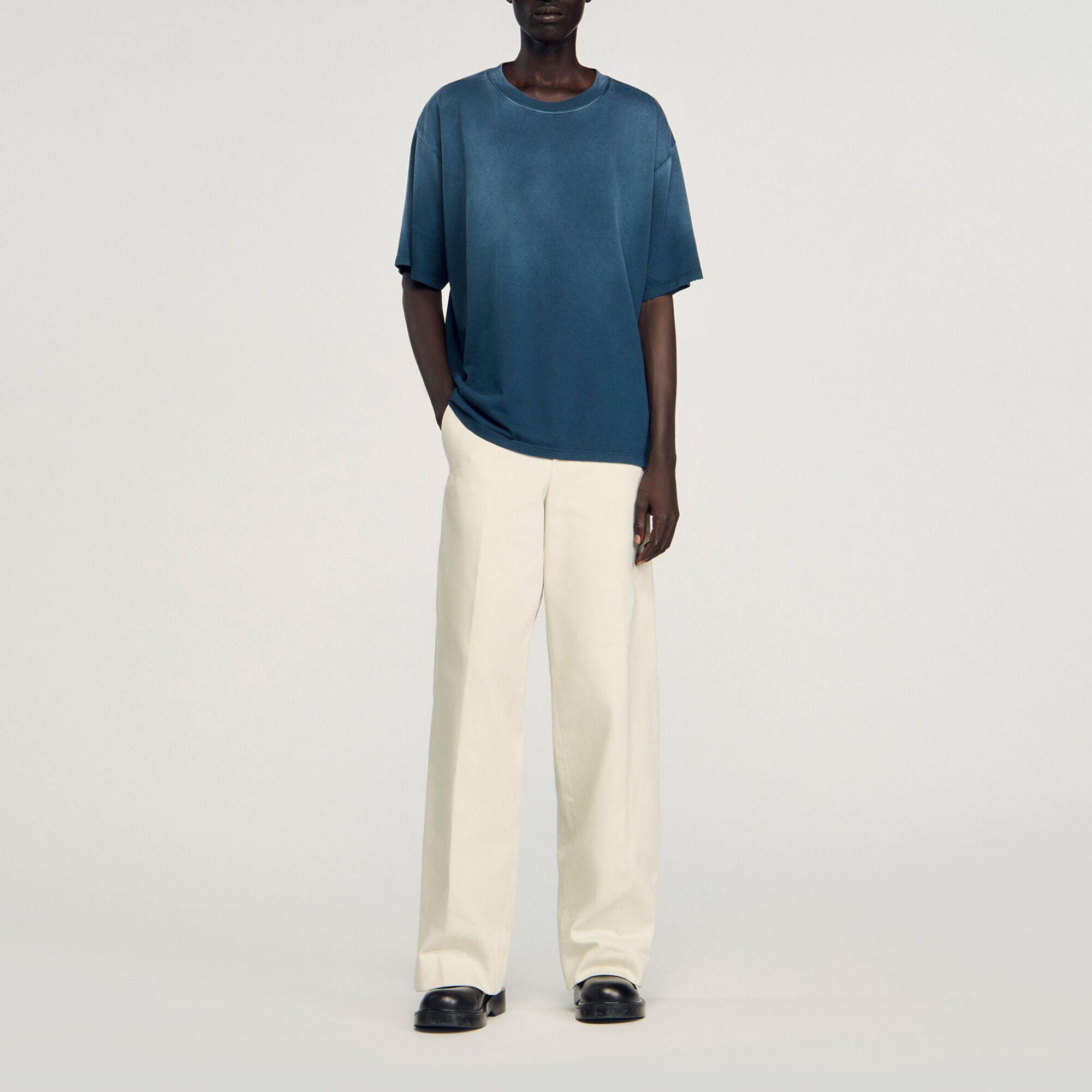 Oversized cotton T-shirt - Men | Sandro