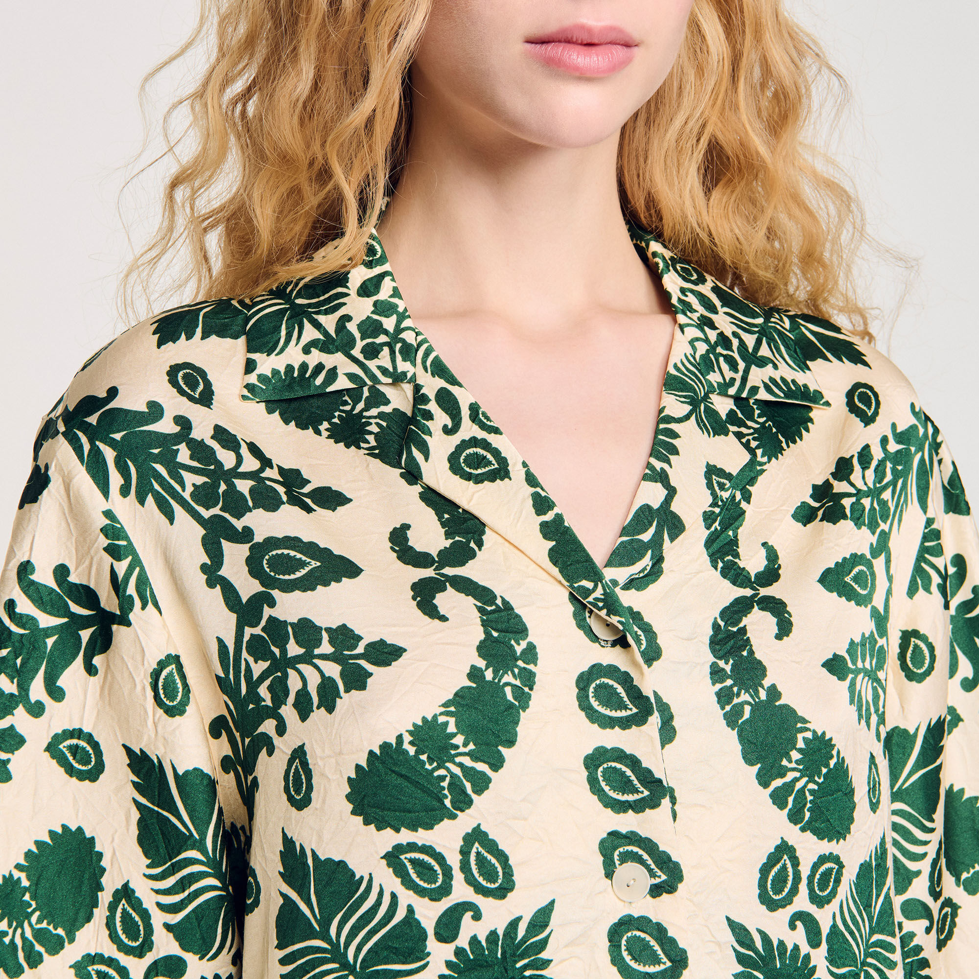 Floral motif shirt