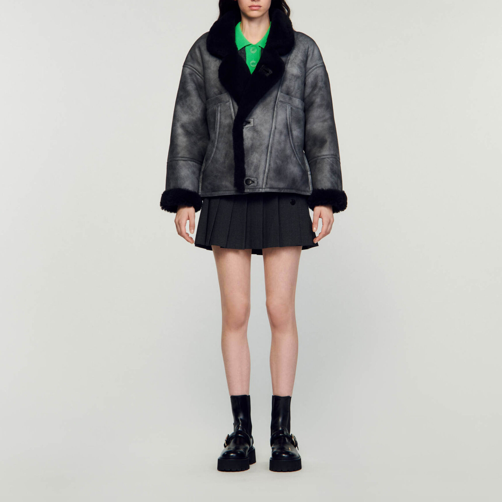 Shearling coat