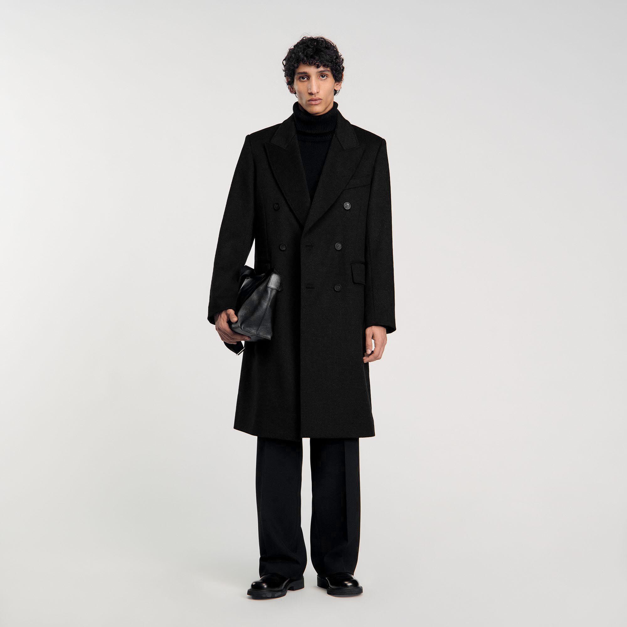 3 4 length double breasted coat