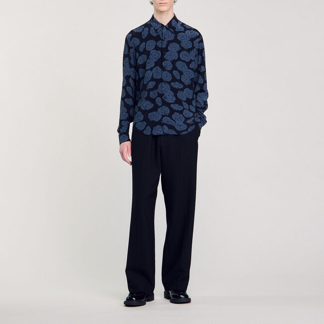 Camellia motif shirt - Men | Sandro