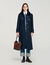 Long coat with velvet collar