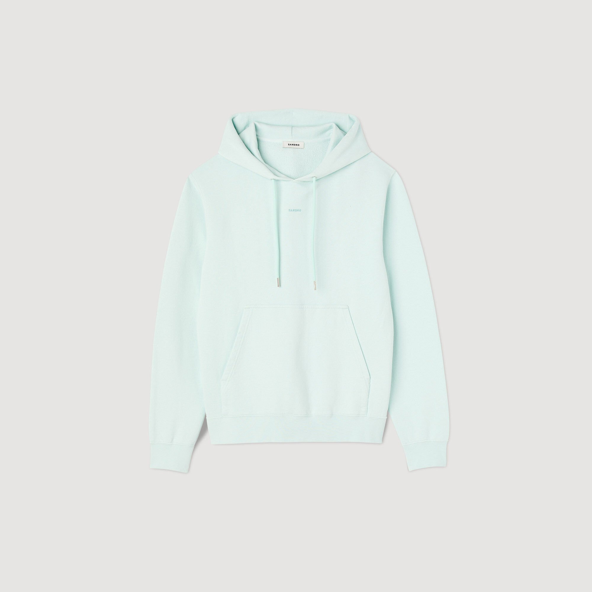 Men’s organic cotton embroidered hoodie