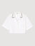 Crochet collar shirt