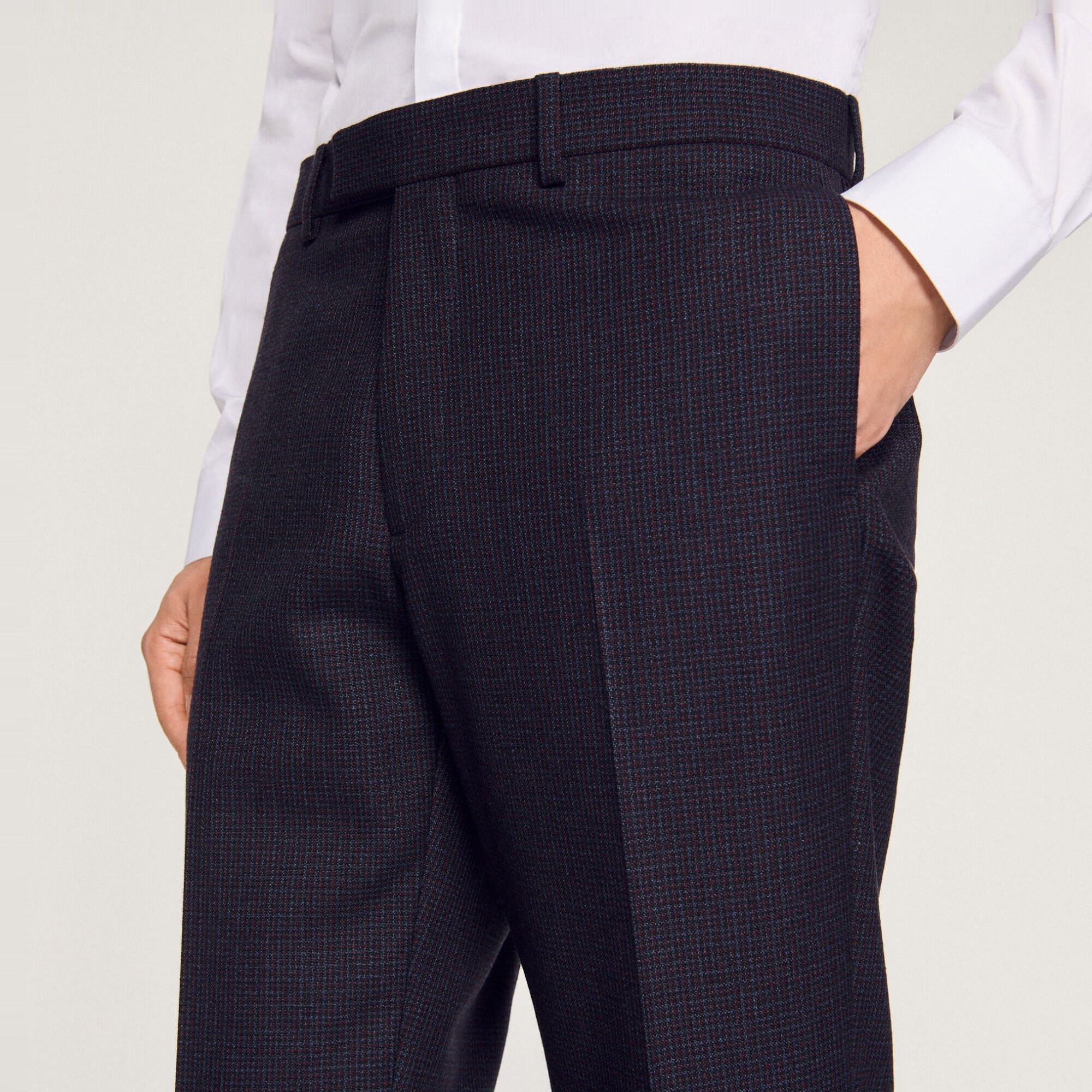 Virgin wool suit trousers